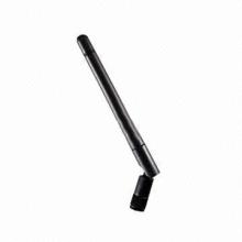Rubber WLAN Antennas, 2400 to 2500MHz Frequency and Dual Band