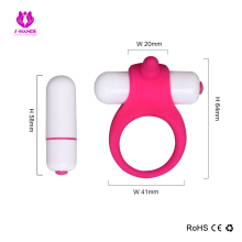 Hottest Silicone cock ring Vibrating Sex dolls for men stimulator Sexy Toys
