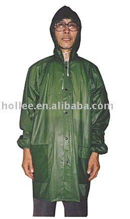 100% pvc transparent raincoat