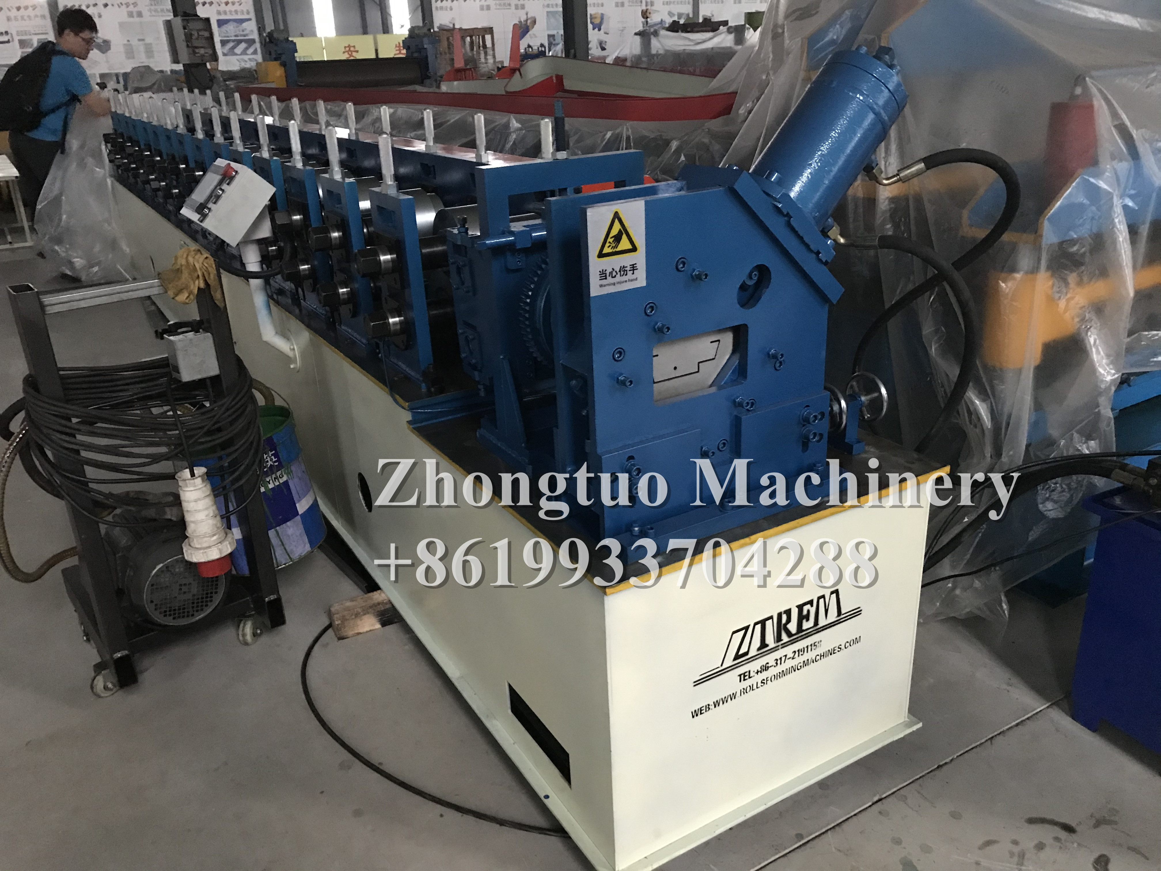 Automatic galvanized steel door frame making machine