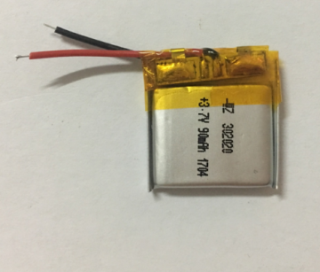 90mAh Lithium Polymer Battery For Wireless Headset (LP2X2T3)