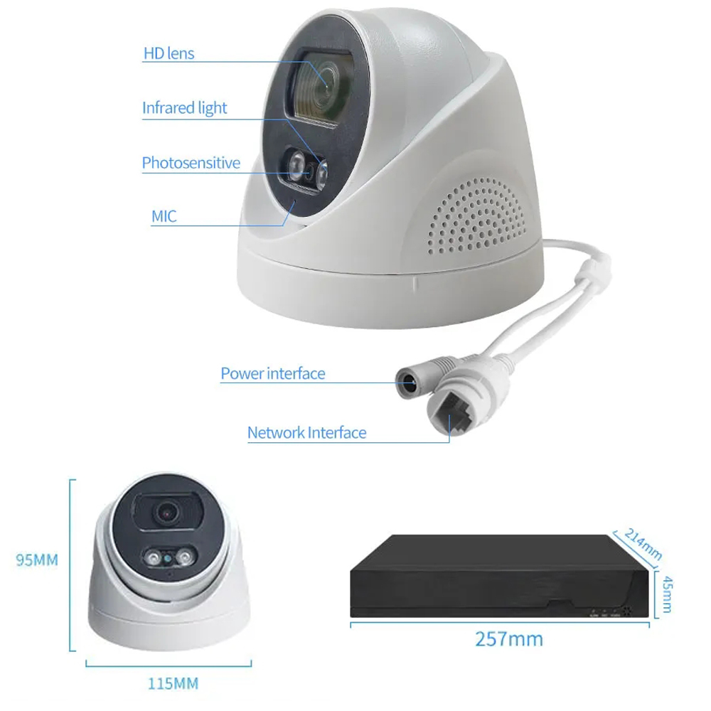 Poe Network Security Camera Cctv