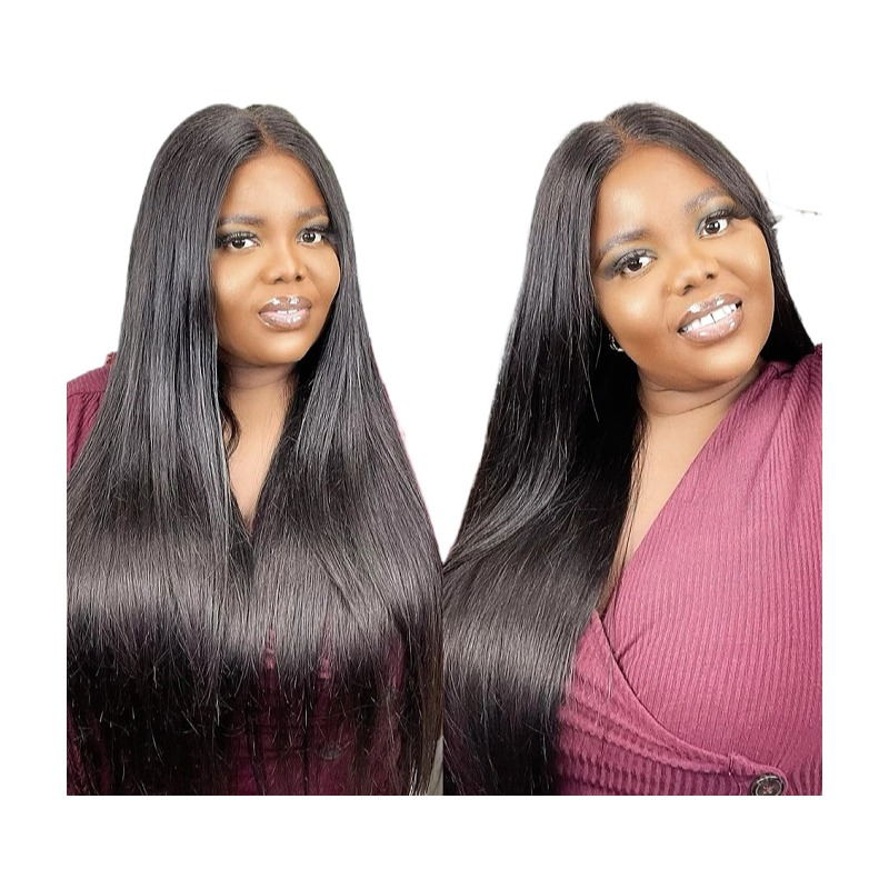 Long Straight 13X6 HD Transparent Lace Frontal Wigs For Women  HAIR Lace Closure Wig 5X5 Straight Lace Front Human Hair Wigs