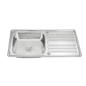 Deep Drop-in Kitchen Sink with Drainboard