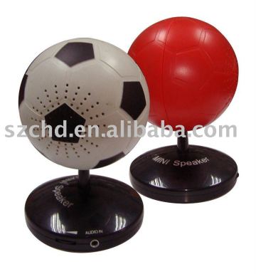 football shape mini speaker for ipod