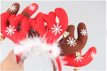 SD006 Nuoqi tree decorations fabric section Astoria bell snowman deer antlers head buckle Christmas ornaments