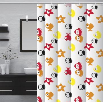 Waterproof Bathroom printed Shower Curtain Bathroom Set