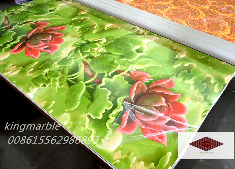 PVC uv marble material panel light weight