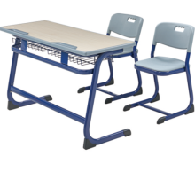 Adjustable Ergonomic Double Student Desk and Chair