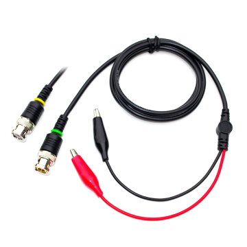 BNC Revolution Double Clip Test Line 0.5m Oscilloscope Cable Q9 Monitor Accessory