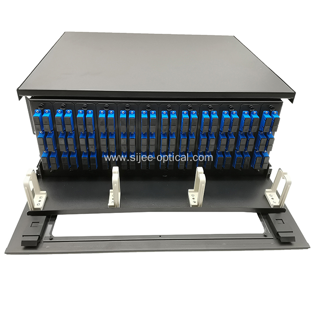 4U 19' 144 F Fiber High Density Rack Mount Patch Panel