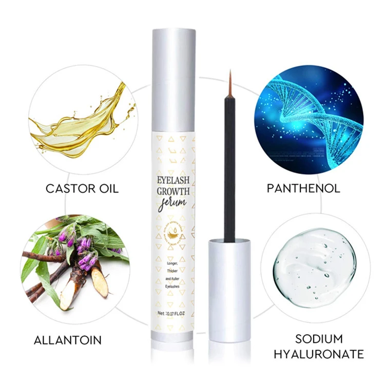 Natural Private Label Eyelash & Eyebrow Boost Rapid Growth Serum