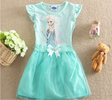 Kids Grils Fahioned Dress Anna Cosplay Dress