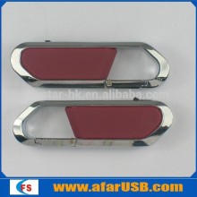 Metal carabiner usb flash drive with logo printing/ metal knife shape usb flash drive