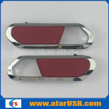 Metal carabiner usb flash drive with logo printing/ metal knife shape usb flash drive