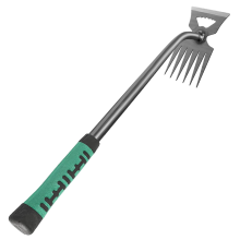 Gardening Hand Weeder Tools: 6-Tine Uprooting Weeding Tool