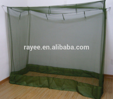 Deltamethrin impregnated long lasting insecticide treated mosquito bed net olive green military mosquito net