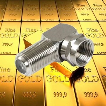 RG6/RG59 Coaxial Cable Compression RF Connector