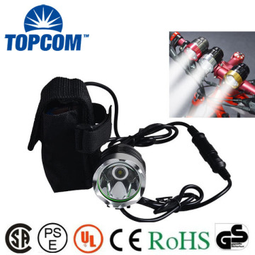 Aluminum Alloy 2000LUMEN High Brightness XML T6 LED Bicycle Lights Rechargeable