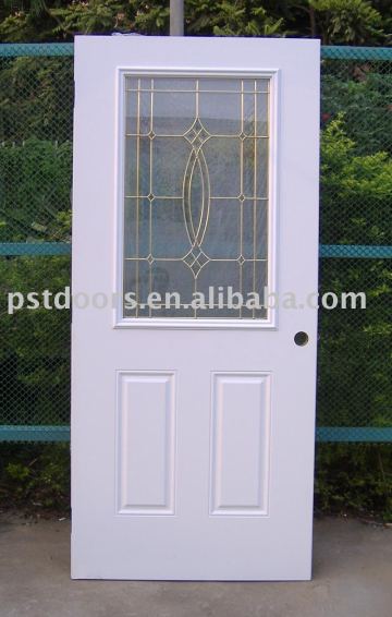 double glass steel door, american patio door