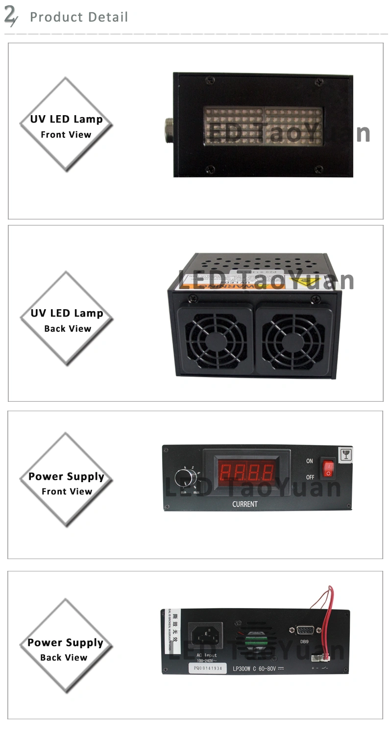 Gel Curing 200W 365nm UV LED Lamp