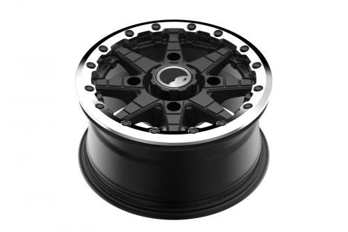 ATV black wheel rim