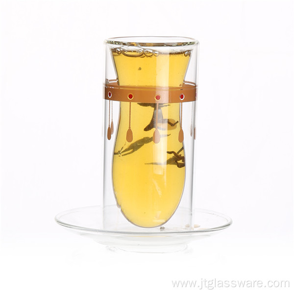 Glass Tea Set with Glass Holder