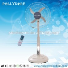 RECHARGEABLE STANDING FAN WITH LIGHT