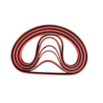 Red Glue PU Synchronous Belt Glass Machinery and Polyurethane Synchronous Belts for Sale