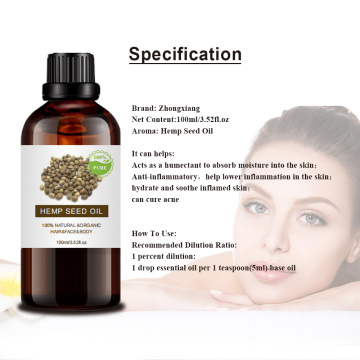 private label 100ml natural organic heart health top grade hemp seed oil enhanced relaxing soothing pain herbal relieve