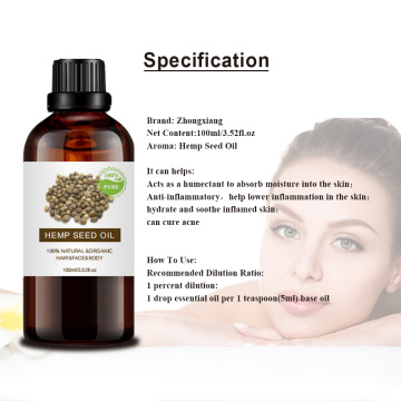 100%pure heart health top grade hemp seed oil