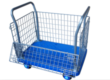 Single Layers Silent Handtruck with Fence Platform Cart