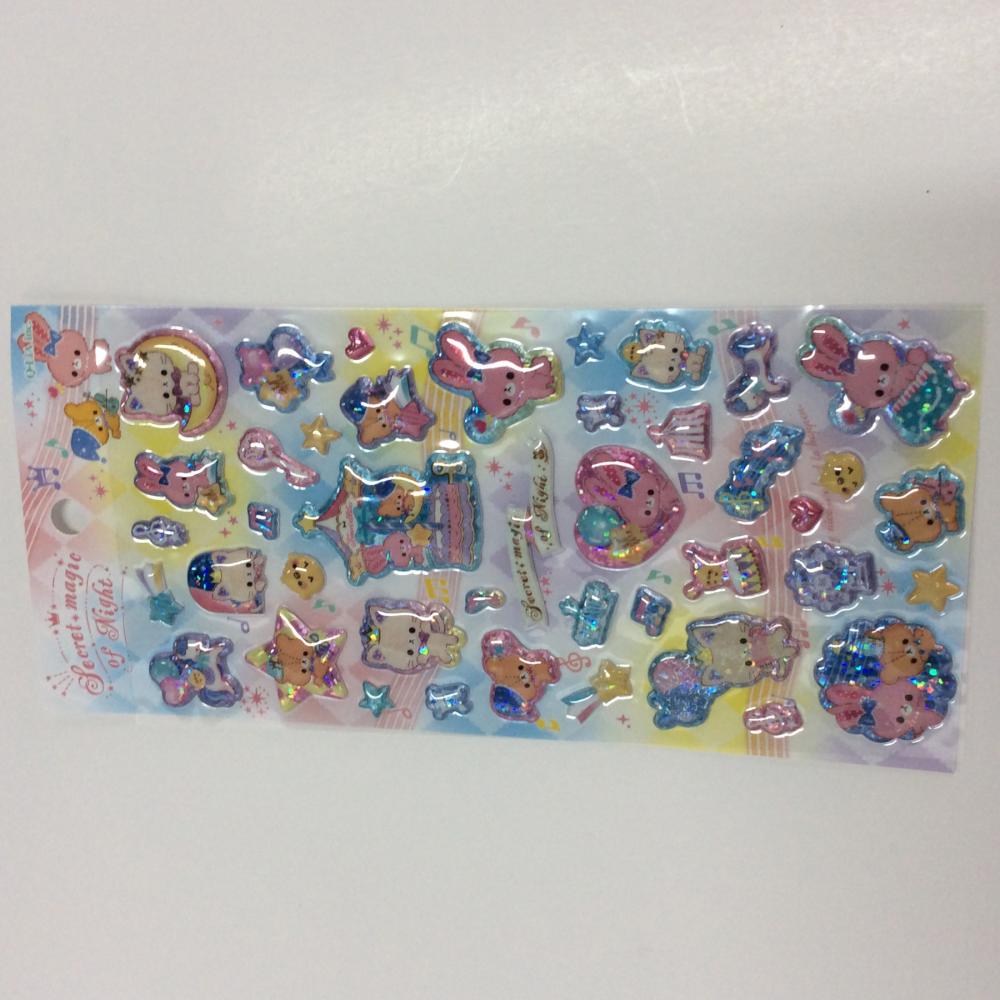 children stereo cartoon bubble sticker