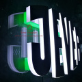 Signo de logotipo de Jever 3D Metal