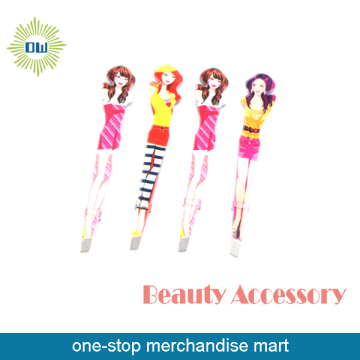 Many Styles Fashion Girls Printing Eyebrow Tweezers Set