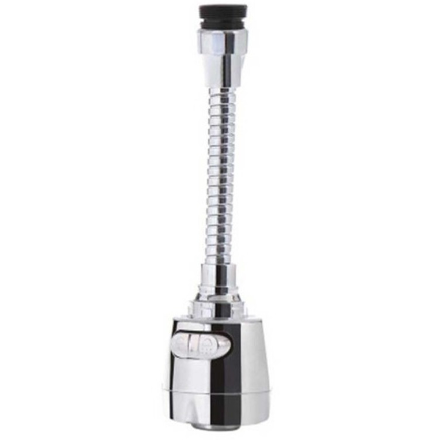 새로운 유연한 탭 익스텐더 스테인레스 스틸 주방 수도꼭지 분무기 360도 회전 수도꼭지 탭 헤드 스프레이 및 폼 2 모드