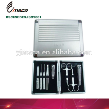 MS20160035 new items 8pcs manicure sets aluminum box manicure set with scissors and nail file