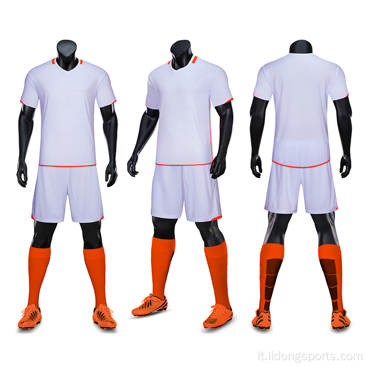 Set uniforme della maglia di calcio di calcio di sublimazione personalizzata