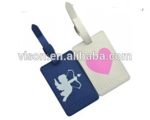 PU luggage tag leather luggage tag custom cheap luggage tag