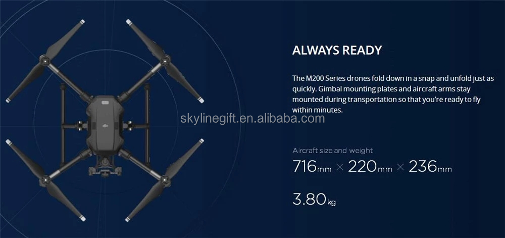 DJI Matrice M200 V2/ M210 V2 /M210 RTK V2 Industrial Use Professional drone with Compatible Gimbal Camera Zenmuse X4S X5S Z30 XT