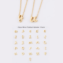 Stainless Steel Initial Necklaces for Women: Elegant Small Letter Pendant Jewelry from Yiwu Srui