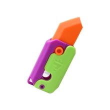 Creative Carrot Knife Decompression Toys - Kawaii Stationery Erasers (5 Colors)