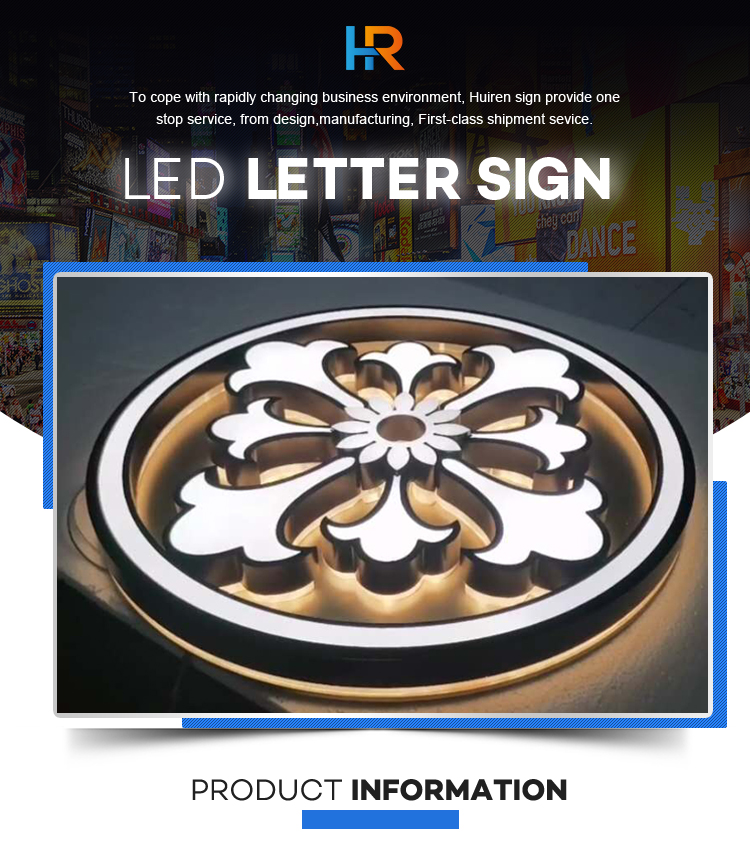New fashion custom design backlit logo advertising led logo sign shop lighted signs face lighting logo sign board