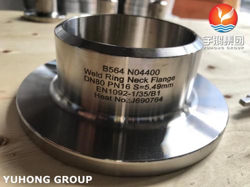 ASTM B564 UNS N04400 Nickel Copper Alloy Flange