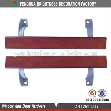 Wood patio door handle,door handles with wood finish