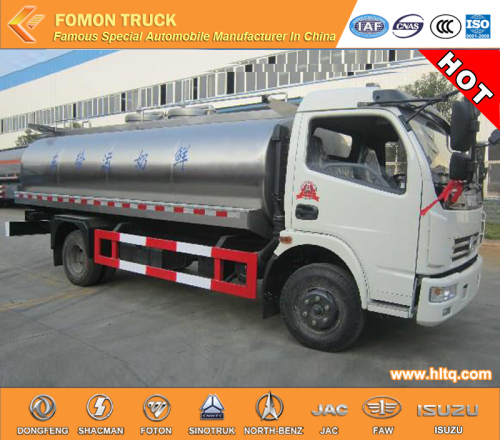 dongfeng 3800mm 8cbm milk tank truck