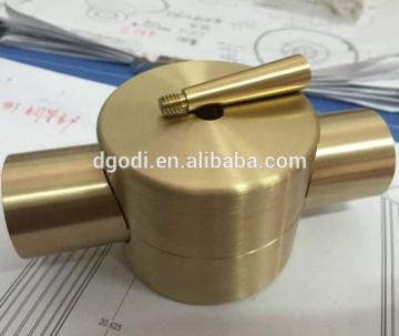 cnc machining brass swivel fitting