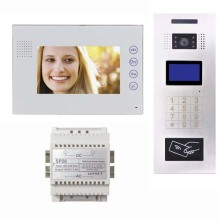 Picture memory CAT 5 apartment video door phone intercom system