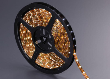 Yellow PCB Waterproof SMD3528 LED Strip Light