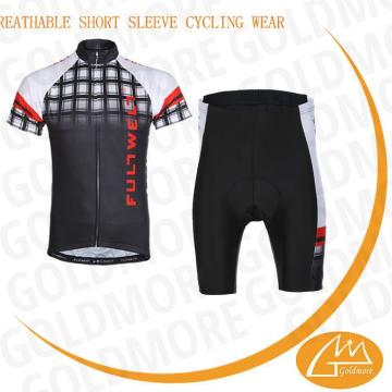 100% polyester coolmax material custom short sleeve jersey cycling jersey with reflective sgripe